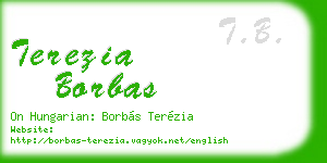 terezia borbas business card