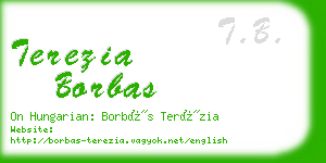 terezia borbas business card